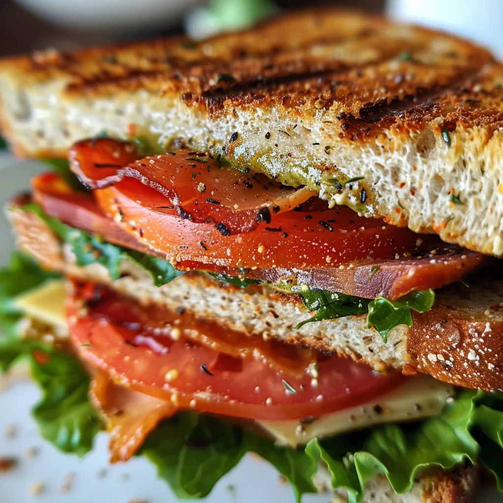 Garlic Butter BLT Sandwich Recipe