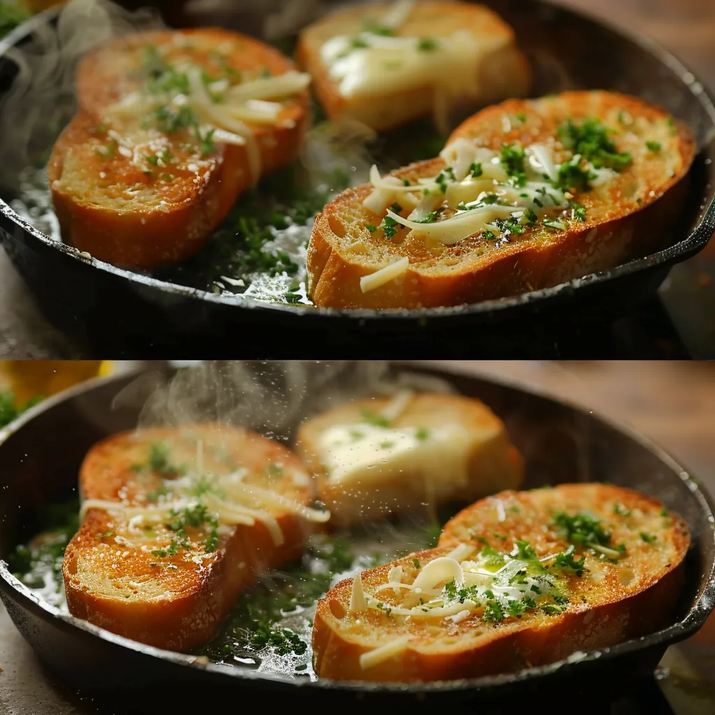 Garlic Bread Grilled Cheese