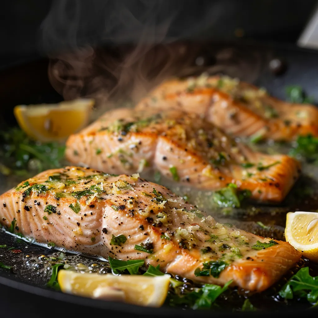 Lemon Pepper Salmon Caesar Salad