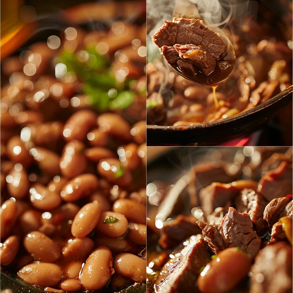 Slow Cooker Pinto Beans Green Chile and Beef
