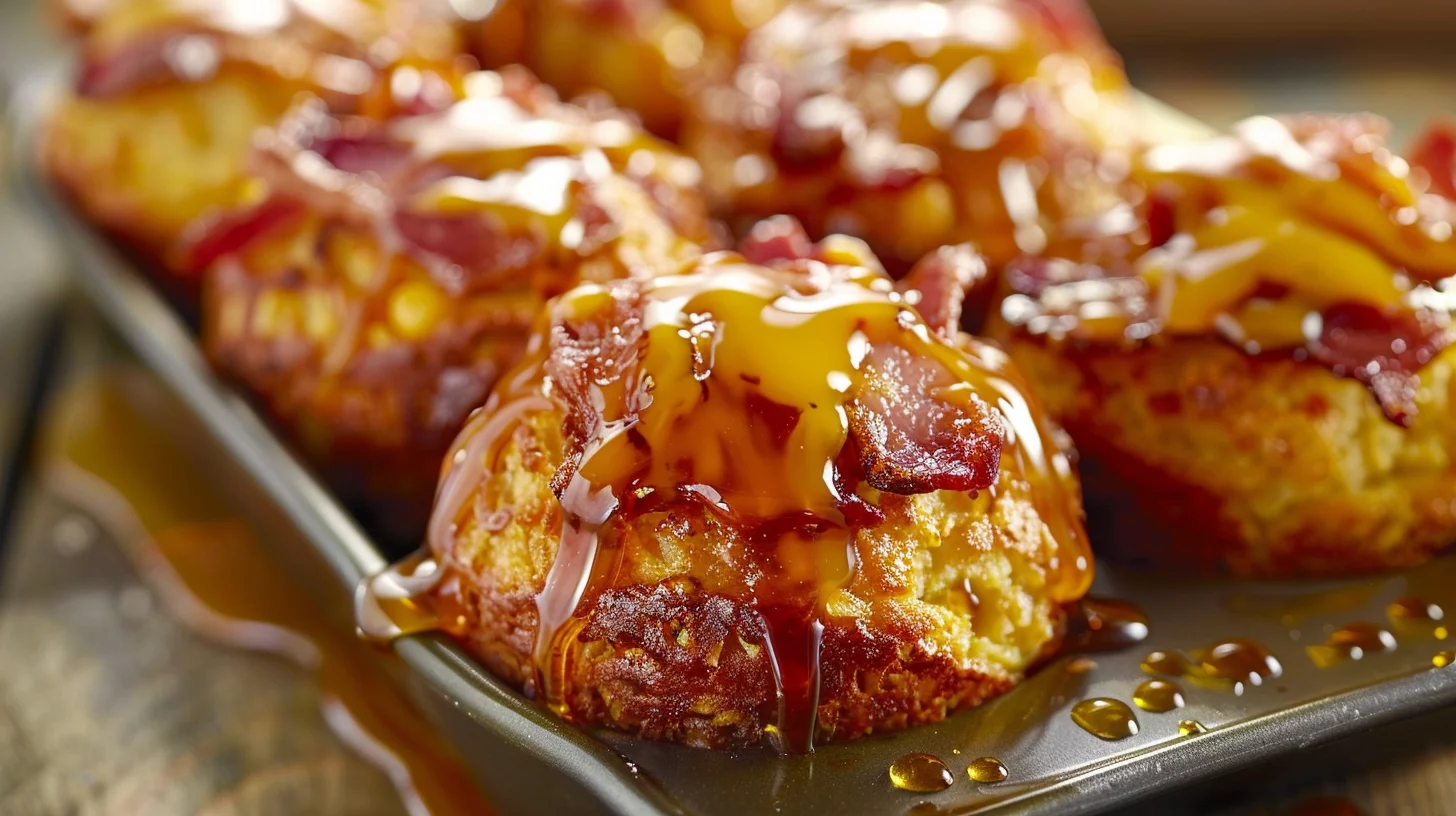 Maple Glazed Bacon Bbq Cornbread Bombs