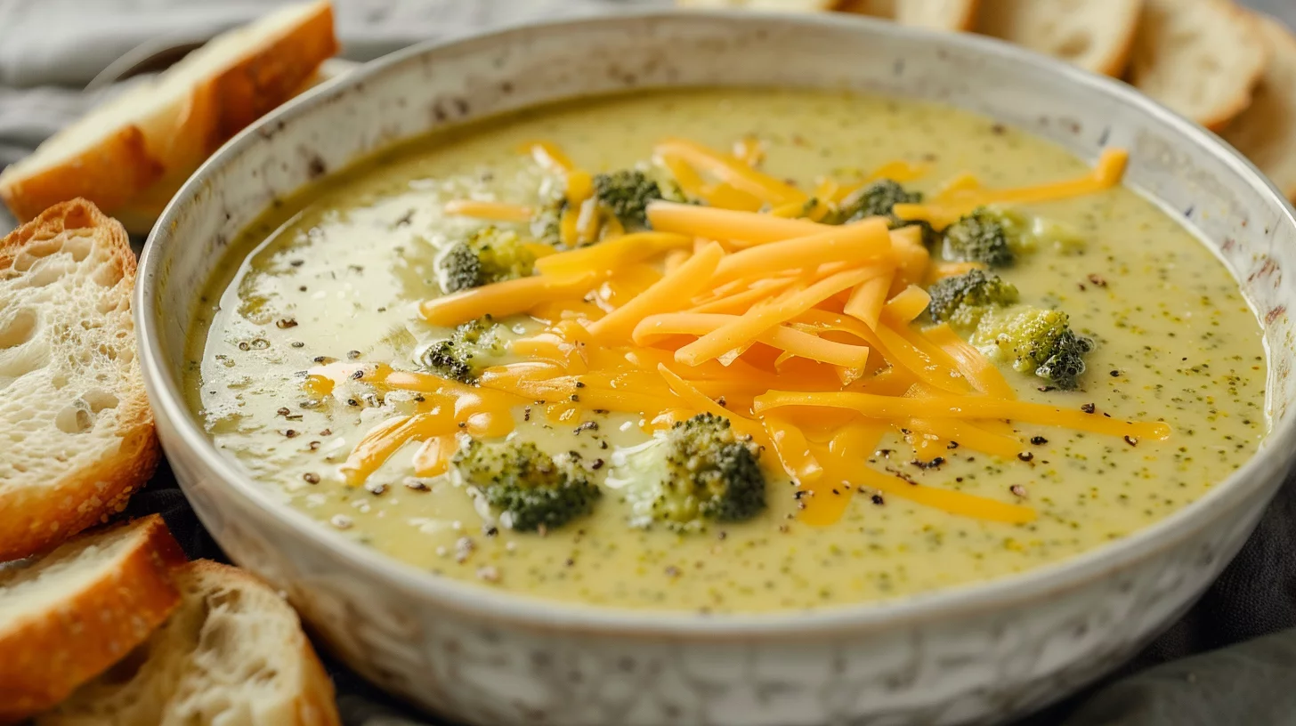 Easy Broccoli Cheddar Soup In 30 Minutes