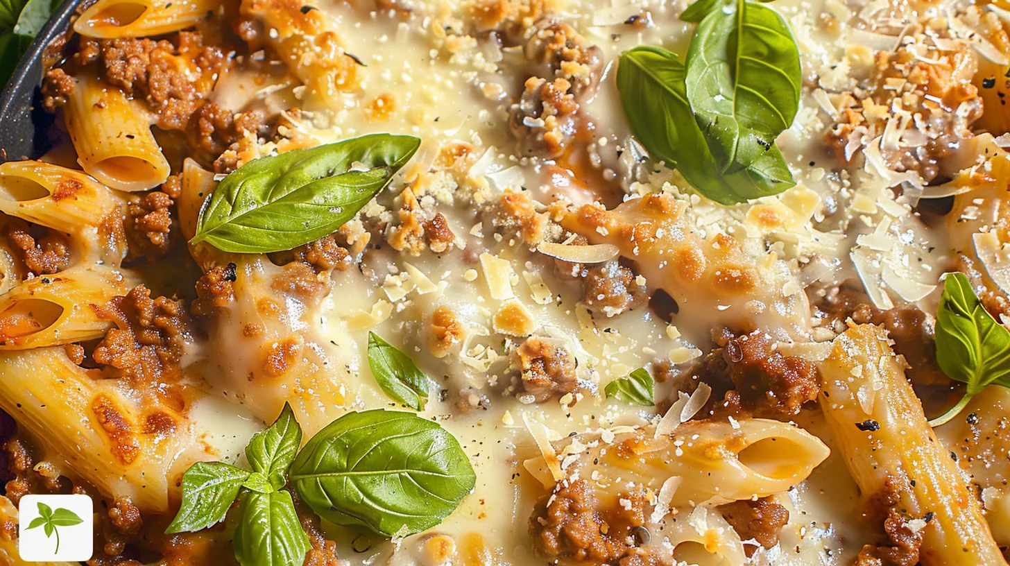 Easy Cheesy Ground Beef Pasta Bake