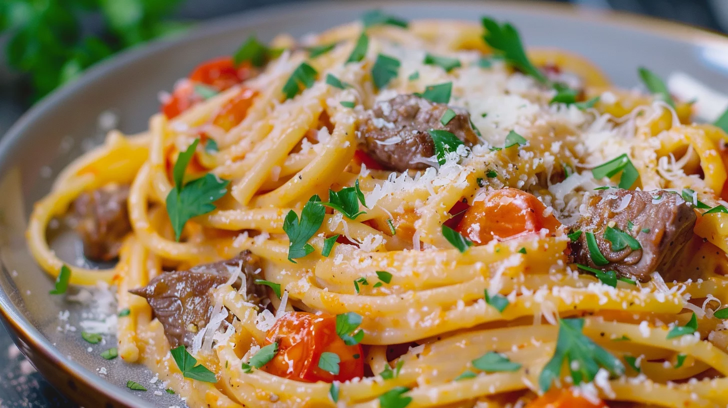 The Best Creamy Garlic Tomato Pasta