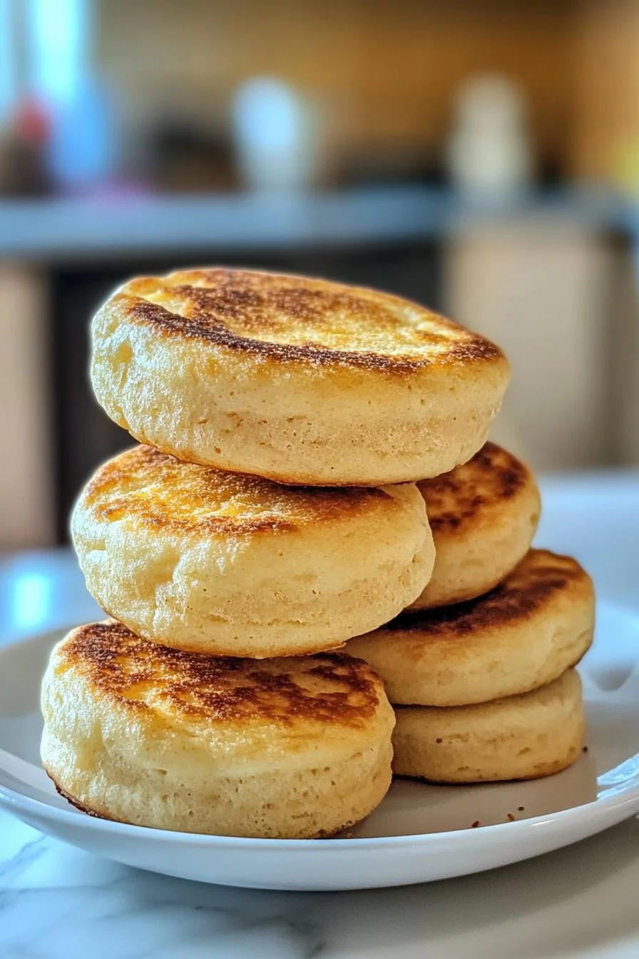 Sourdough Discard English Muffins – Easy, Tangy, Golden Perfection
