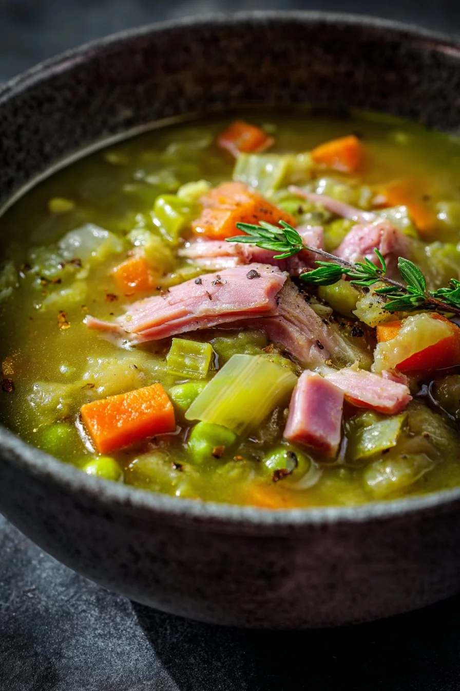 Split Pea Soup with Ham Bone