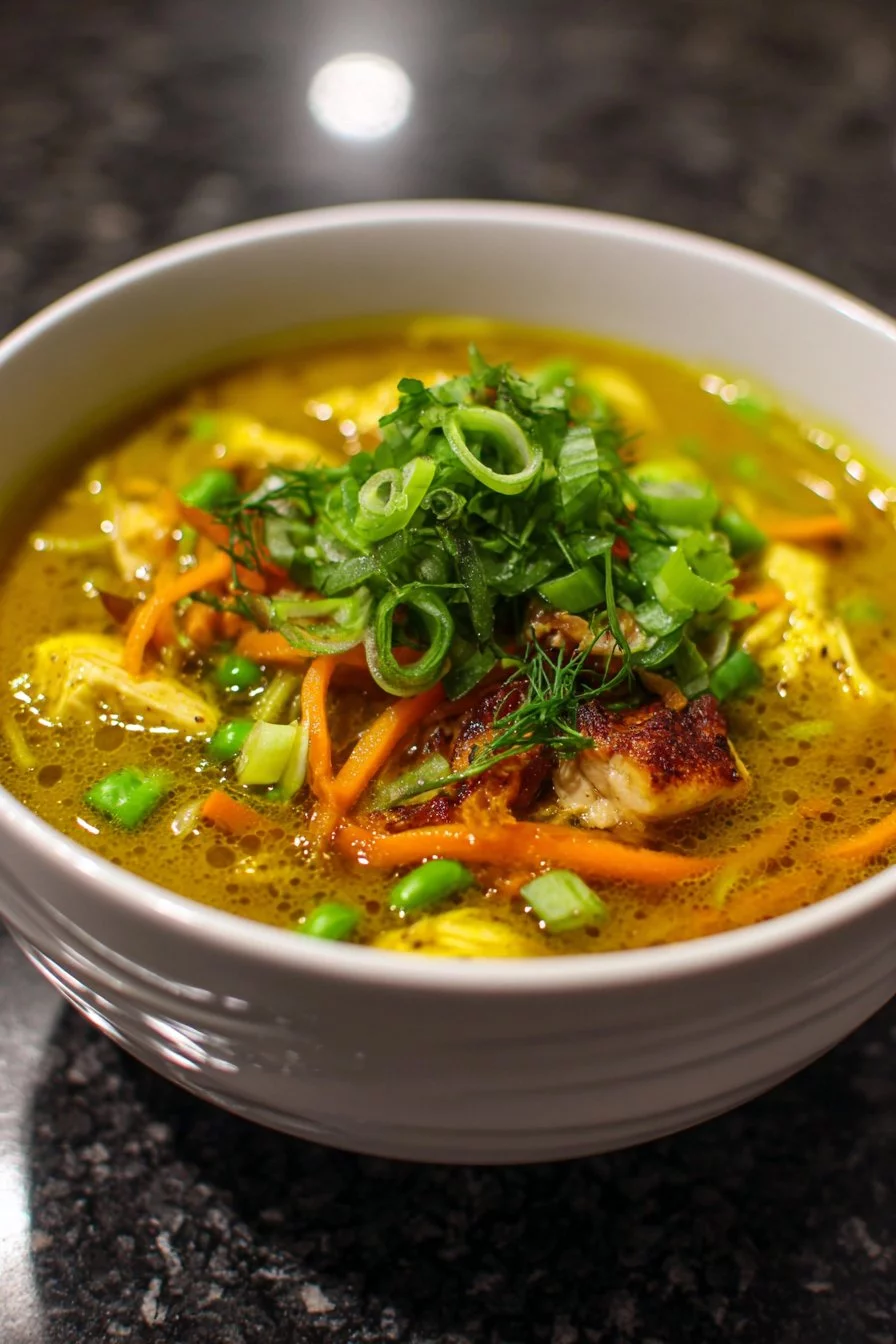 Anti-Inflammatory Turmeric Chicken Soup