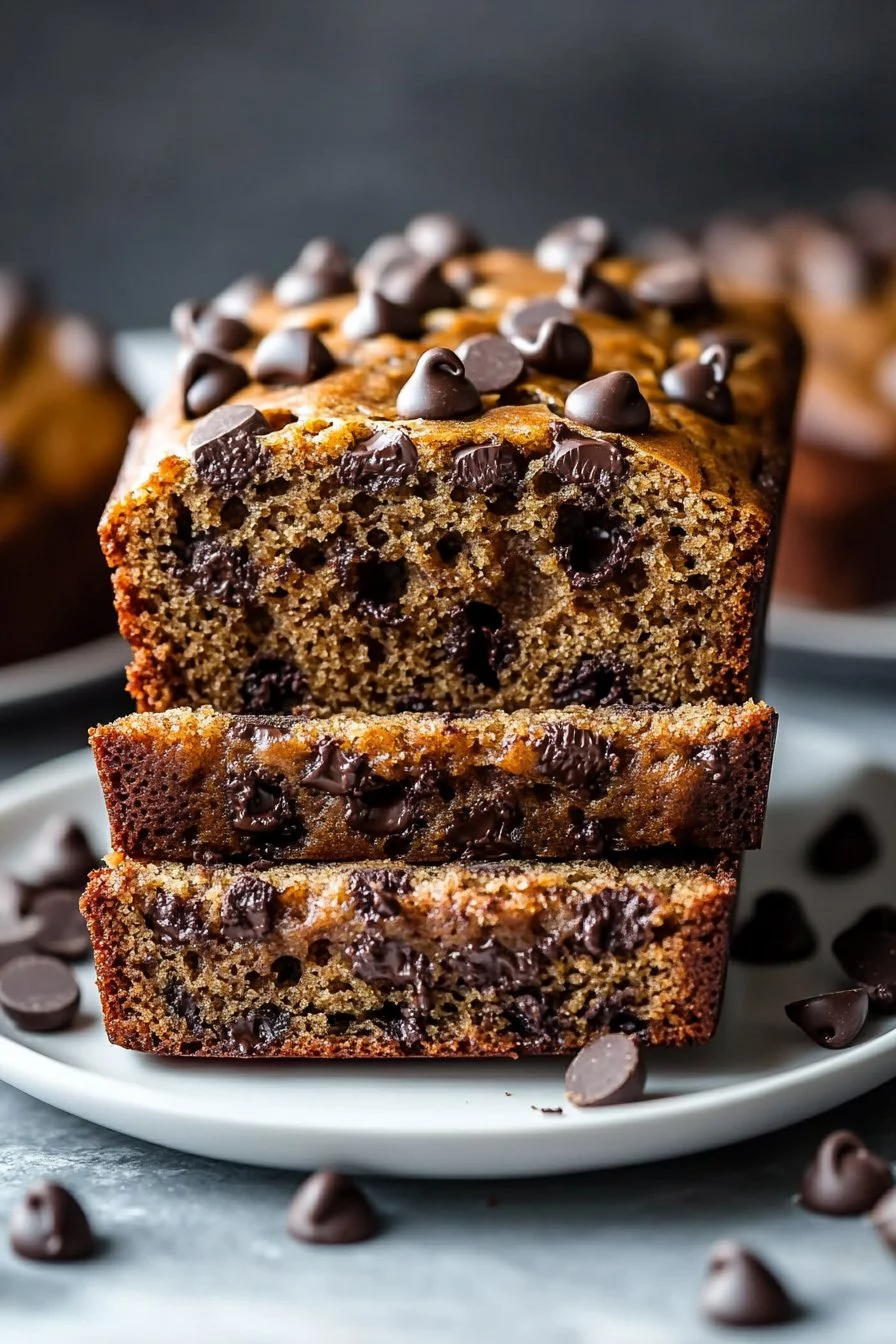 Super Moist Chocolate Chip Banana Bread Recipe