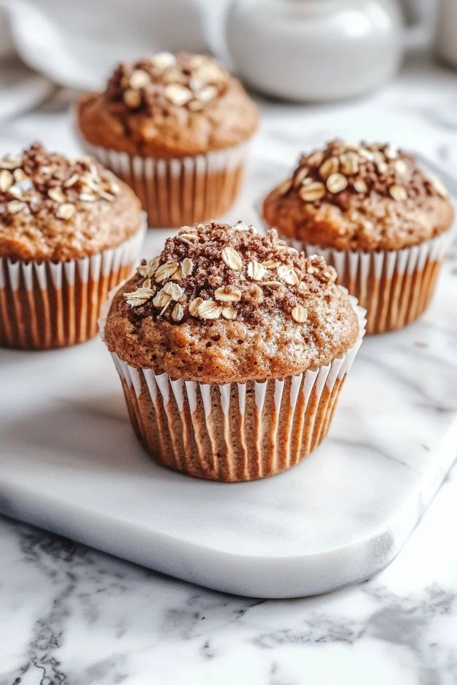 Apple Cinnamon Oat Muffins