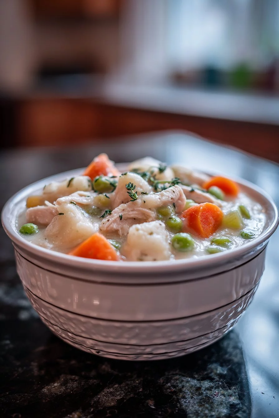 Healthy Chicken Pot Pie Soup