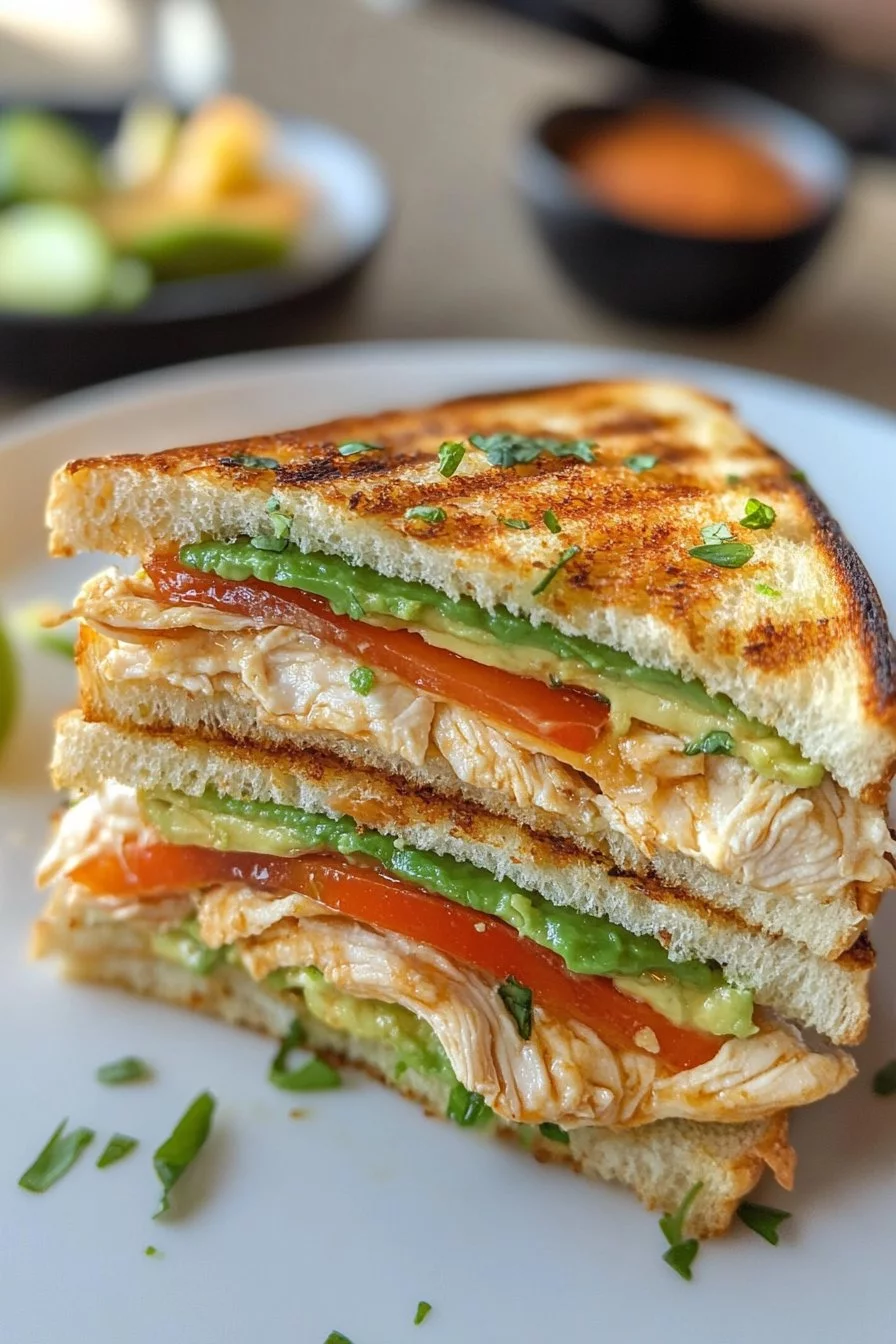 Chicken Avocado Melt Sandwich