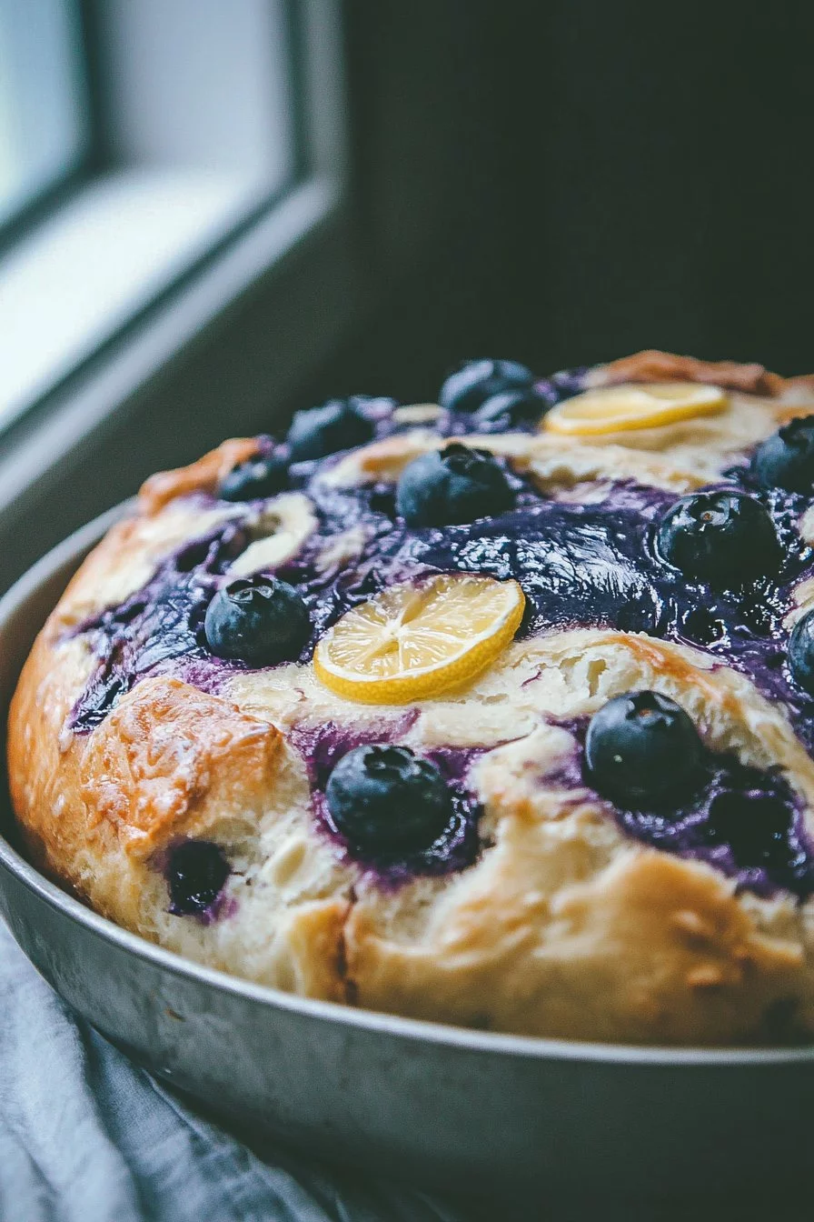 Blueberry Lemon Cream Cheese Sourdough Bread