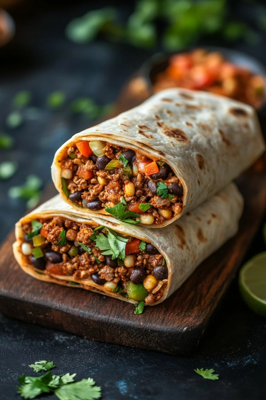 10-Minute Vegan Burrito Wraps
