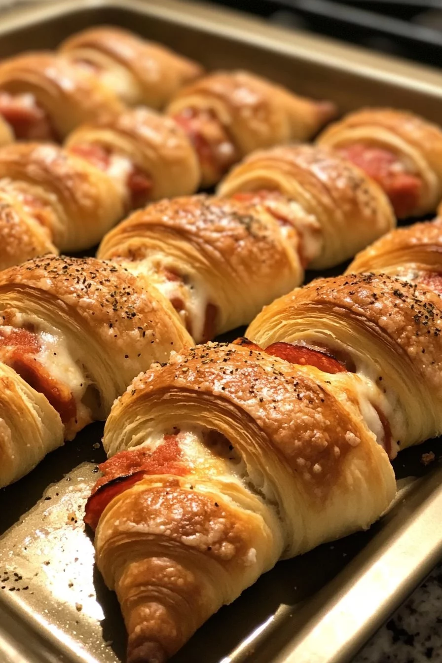 Mozzarella Pepperoni Croissant Rolls