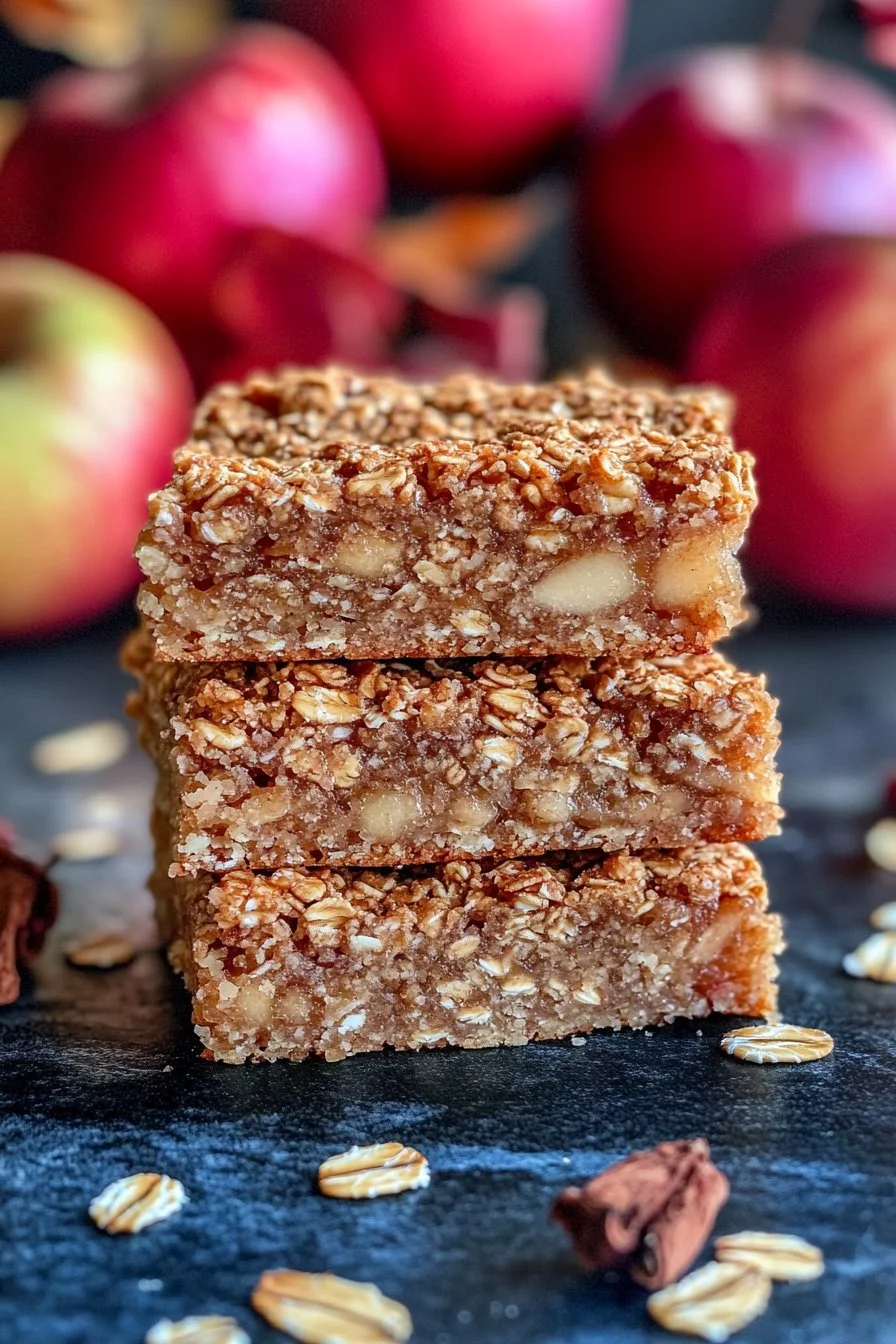 Soft & Chewy Apple Oatmeal Bars