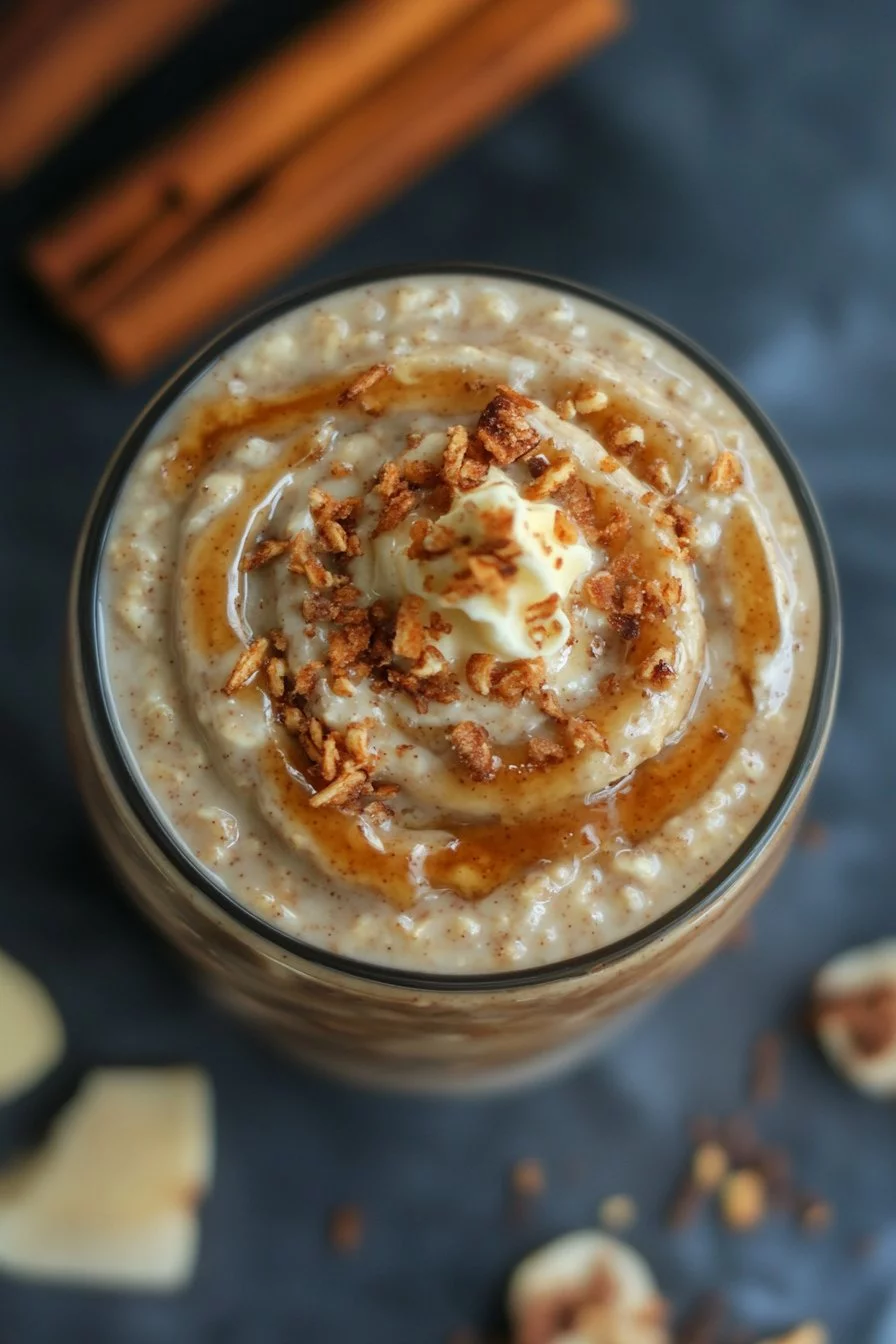 Cinnamon Roll Overnight Oats