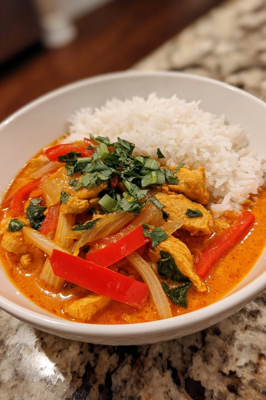 Thai Red Curry Chicken (30 Minute Meal)