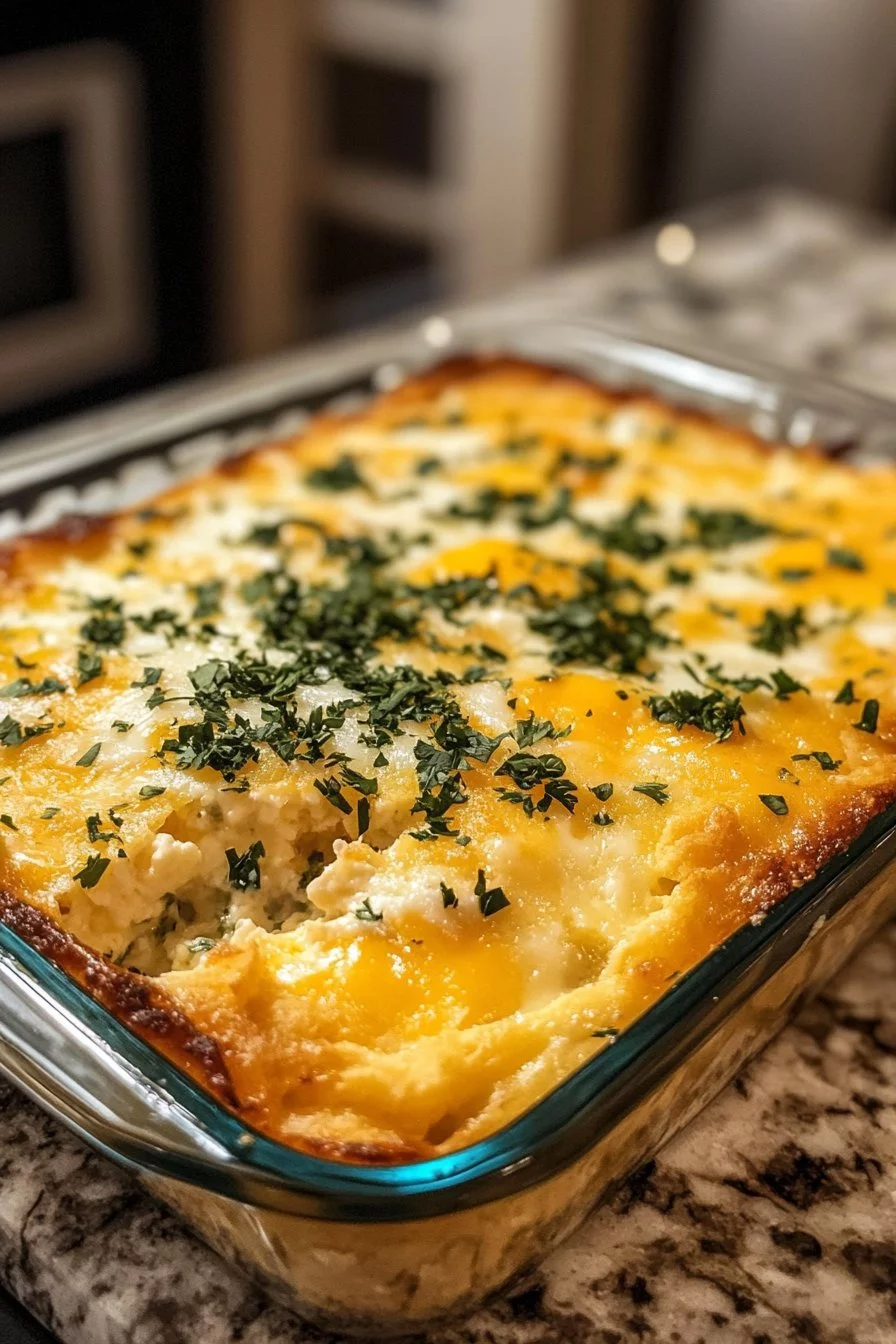 Cheddar Bay Biscuit Egg Breakfast Casserole