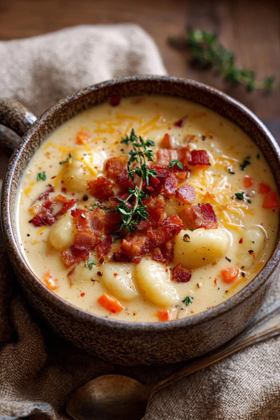 Bacon Cheddar Gnocchi Soup – A Rich and Creamy Comfort Meal