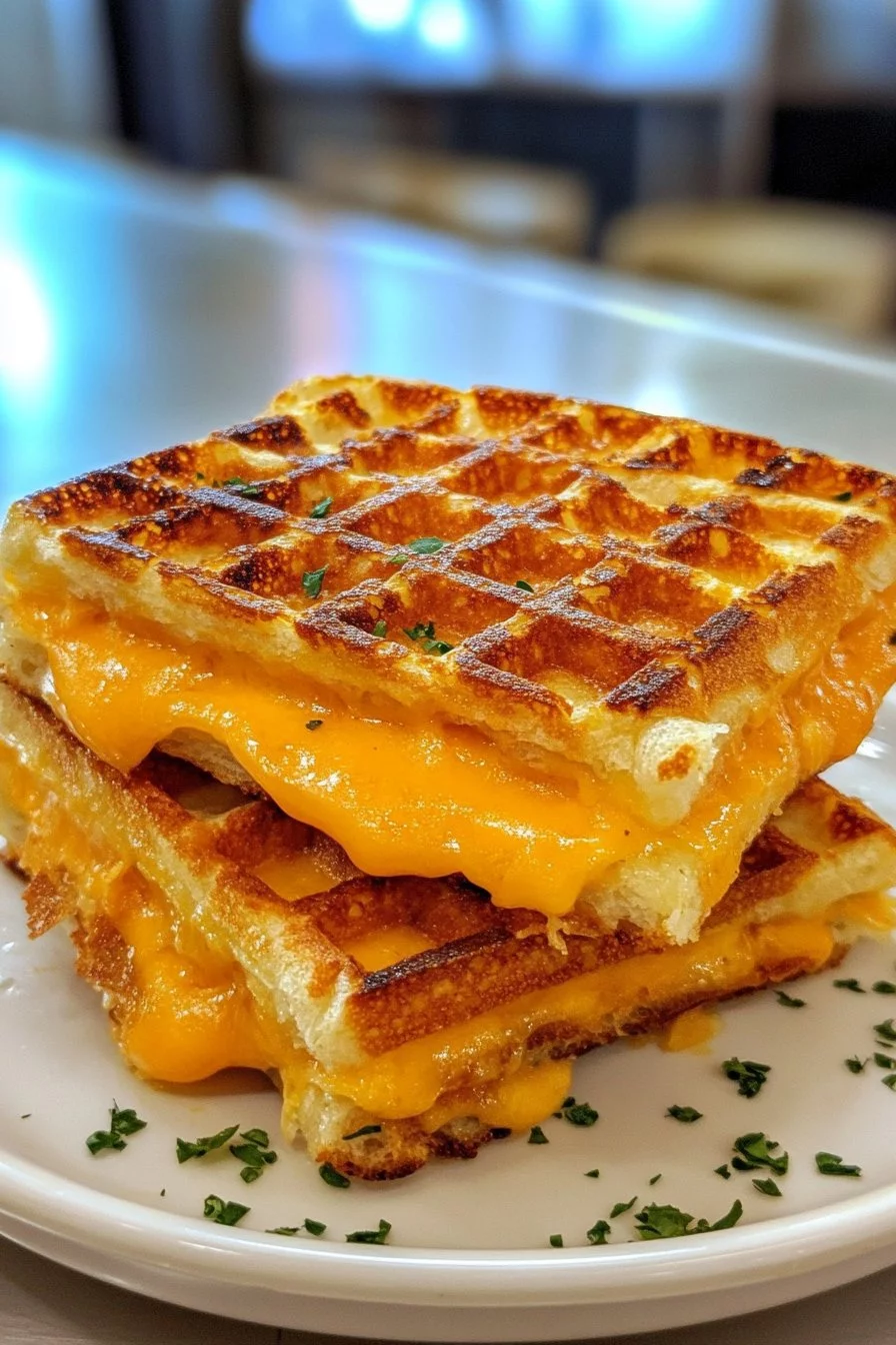 Fluffy Grilled Cheese Chaffle