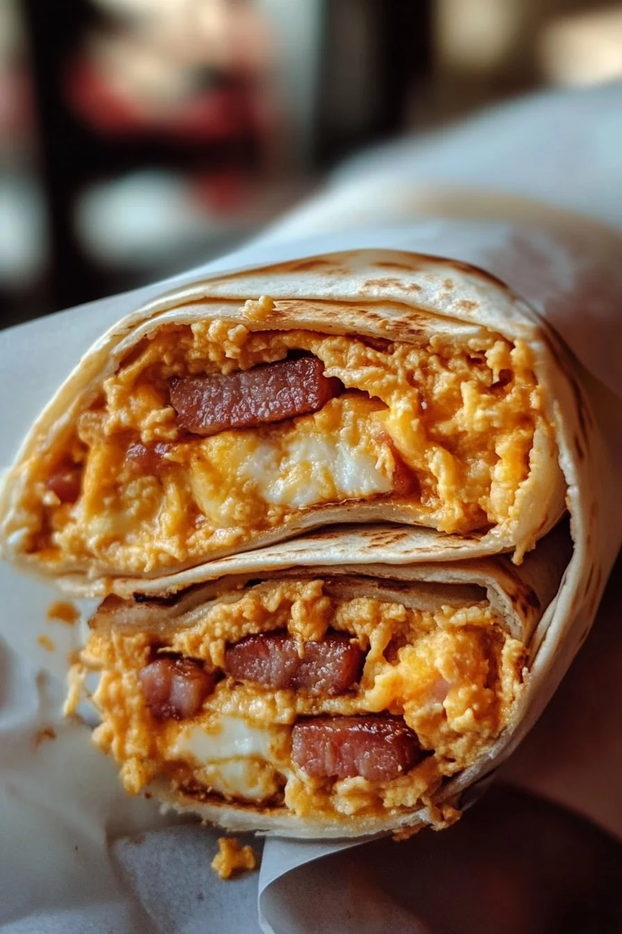 Bacon Egg Cheese Breakfast Burrito