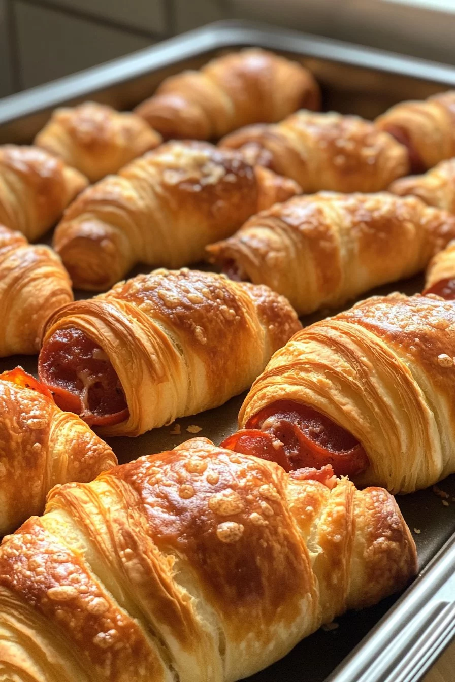 Mozzarella Pepperoni Croissant Rolls