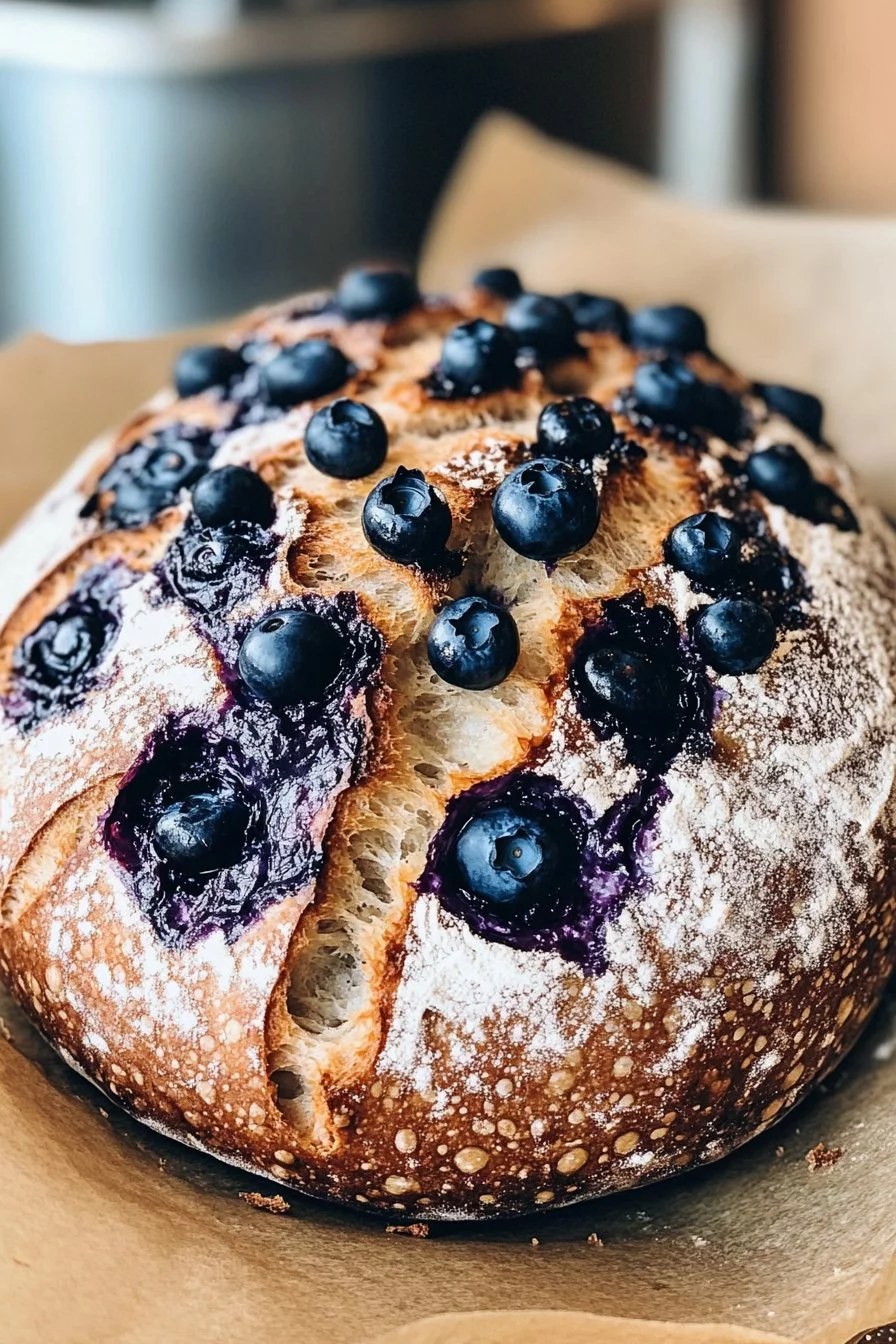 Lemon Blueberry Sourdough Bread Recipe