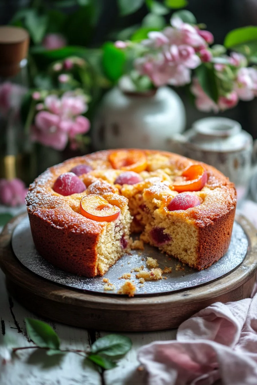 Plum and Apricot Cake