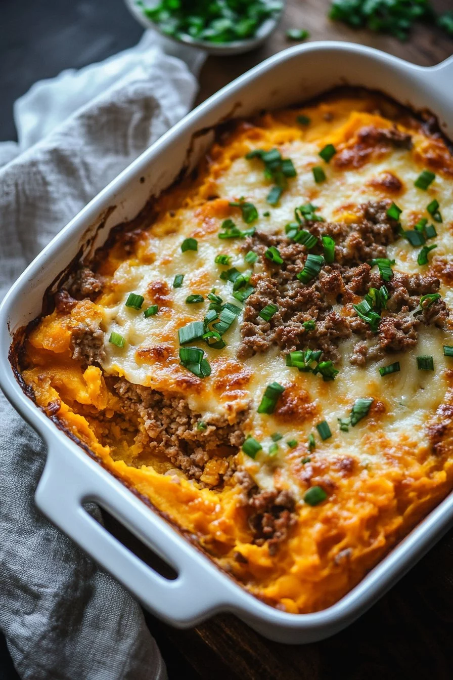 Ground Turkey Sweet Potato Casserole