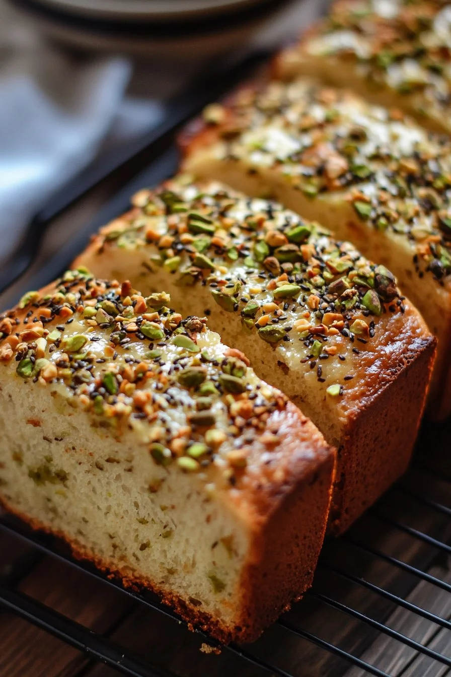 Pistachio Pudding Bread