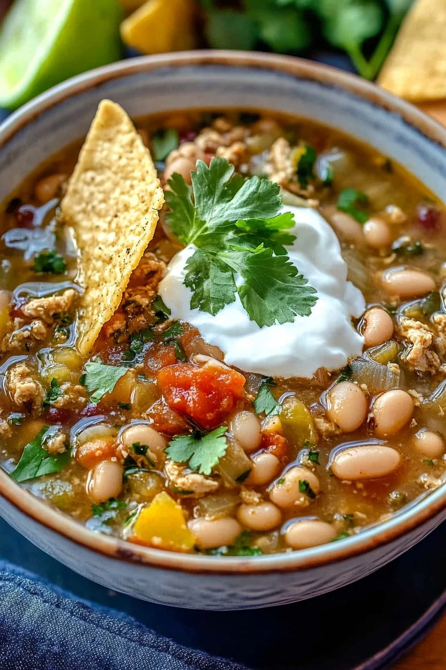 Easy White Bean Turkey Chili Verde