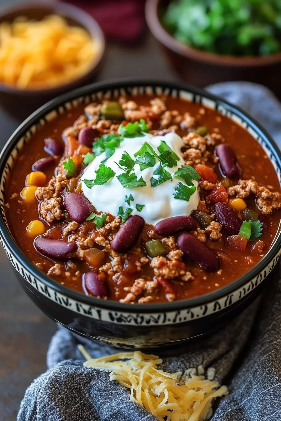Slow-Cooker Turkey Chili