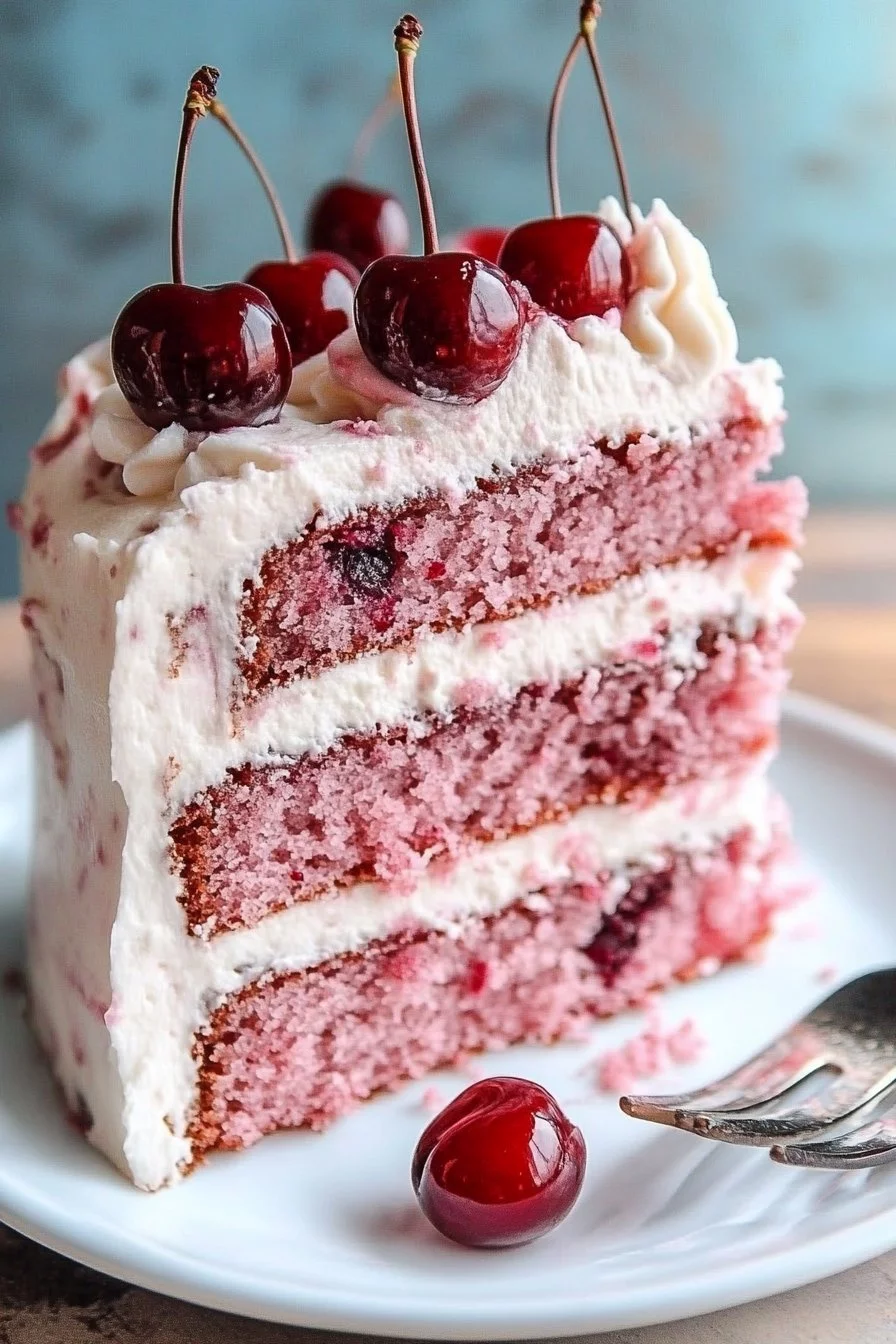 Homemade Cherry Chip Cake Recipe