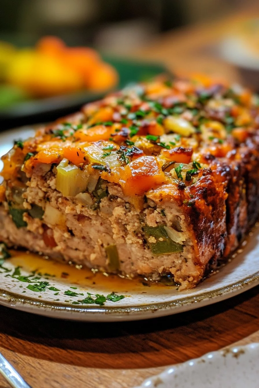 Homemade Turkey Stuffing Meatloaf