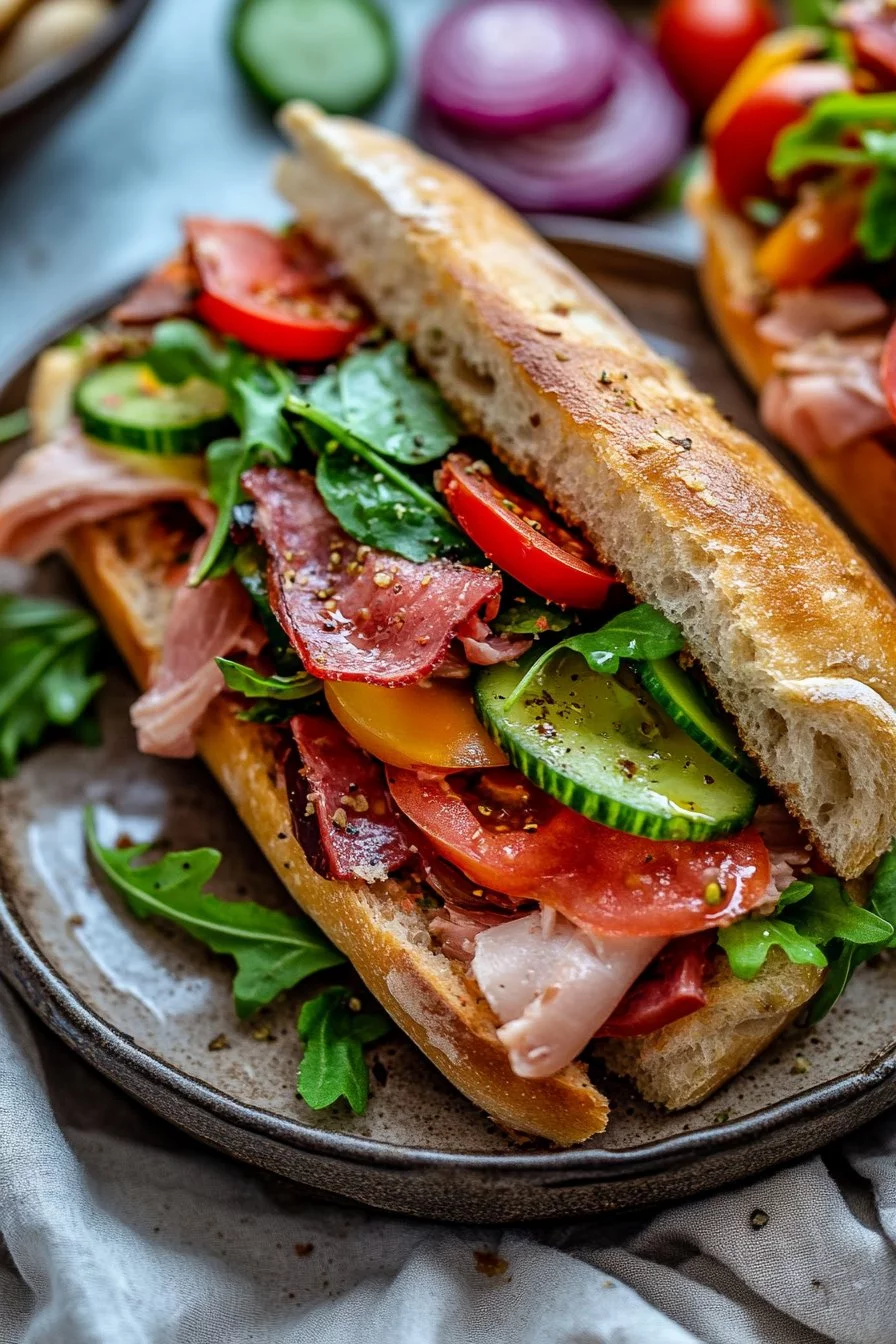 Italian Grinder Salad Sandwich