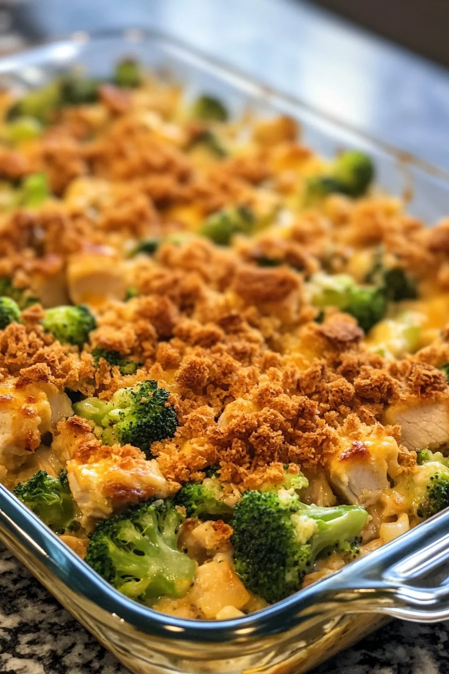 Cheesy Turkey and Broccoli Casserole