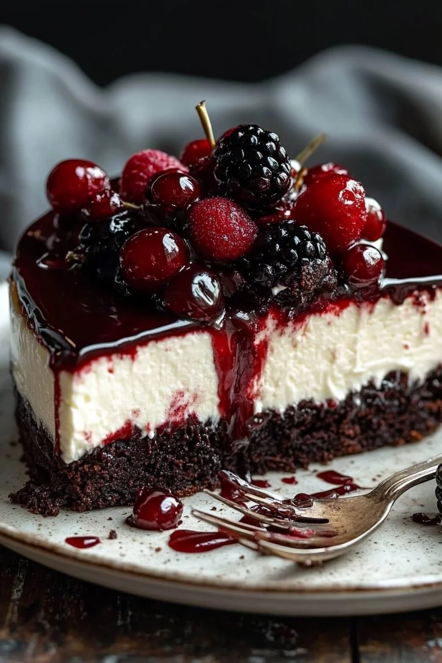 Decadent Black Forest Cheesecake