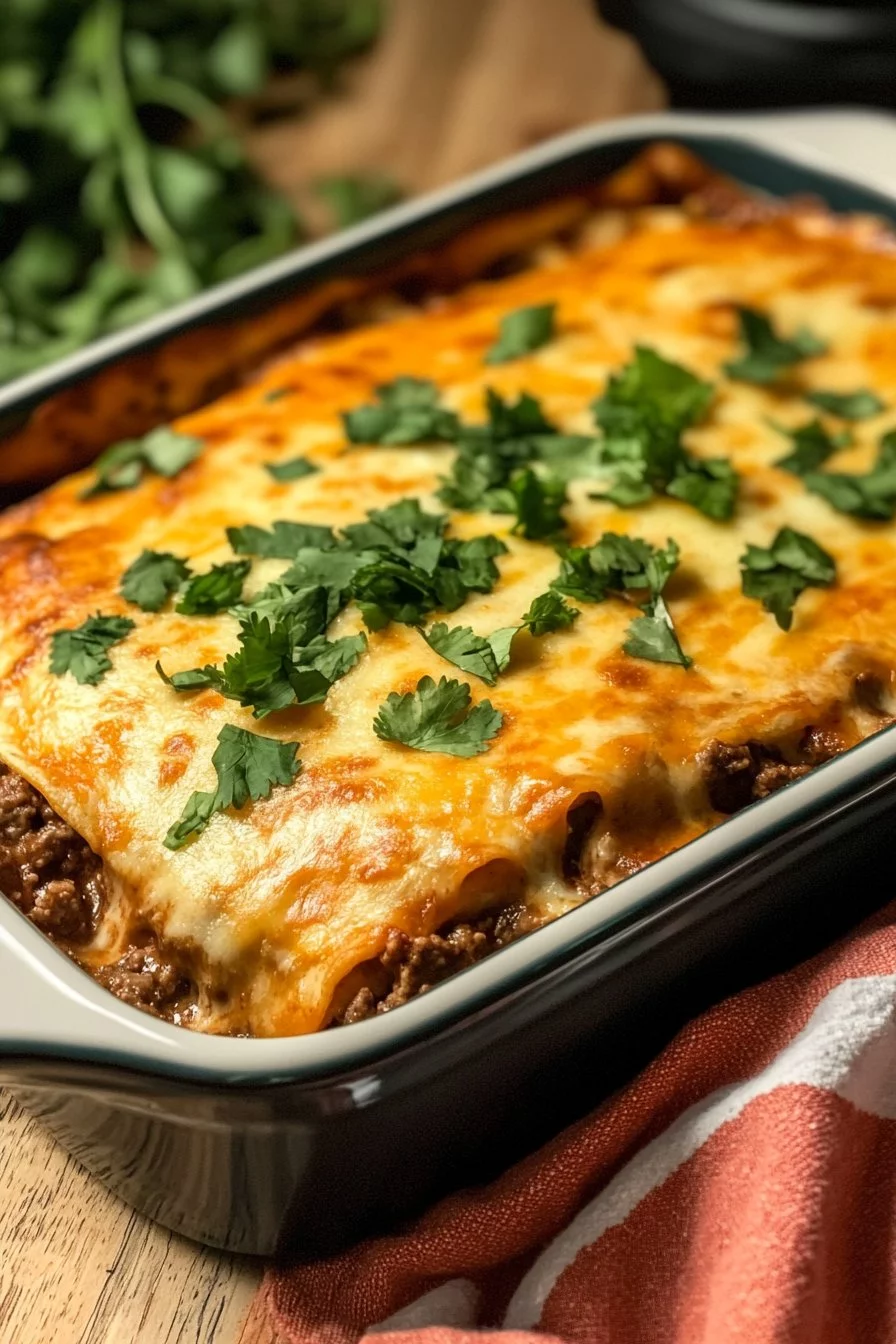 Beef Enchilada Casserole
